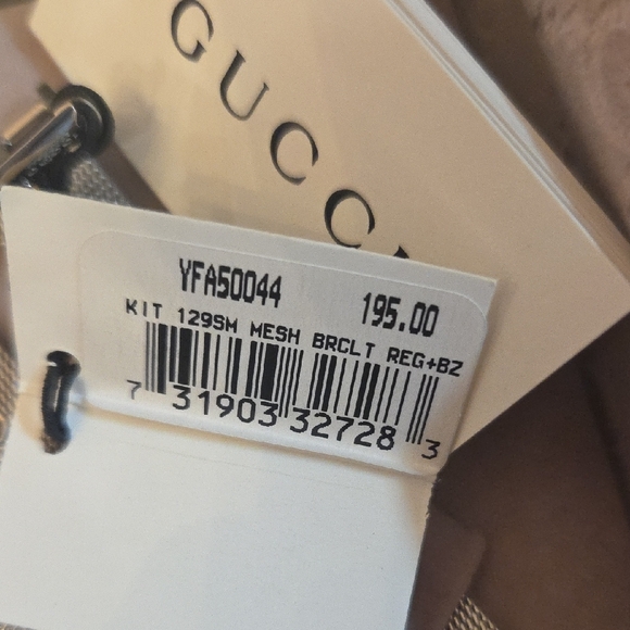 Gucci Silver Mesh Watch Band - Picture 3 of 5